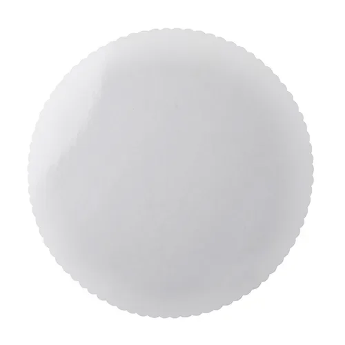 Taartranden, karton rond Ø 28 cm wit gecoat, met kartel rand