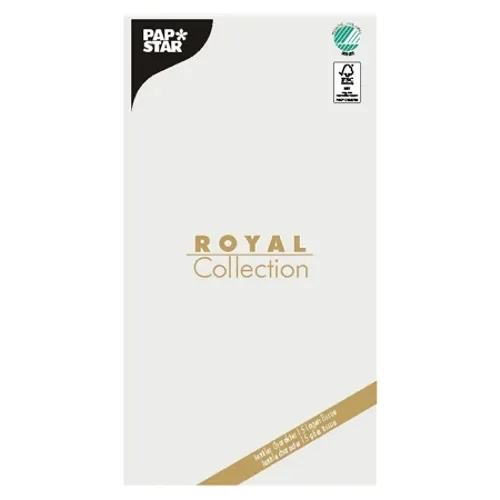 Tafelkleed, Tissue Royal Collection 120 cm x 180 cm wit
