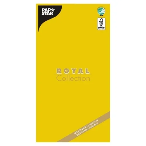 Tafelkleed, Tissue Royal Collection 120 cm x 180 cm geel