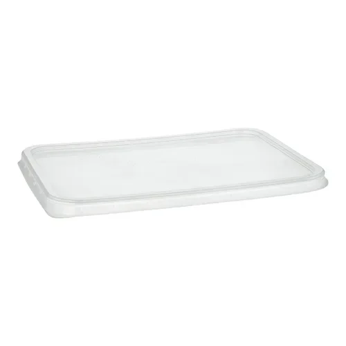 Deksel voor verpakkingsbekers, PP 0,7 cm x 18,6 cm x 13,3 cm transparant