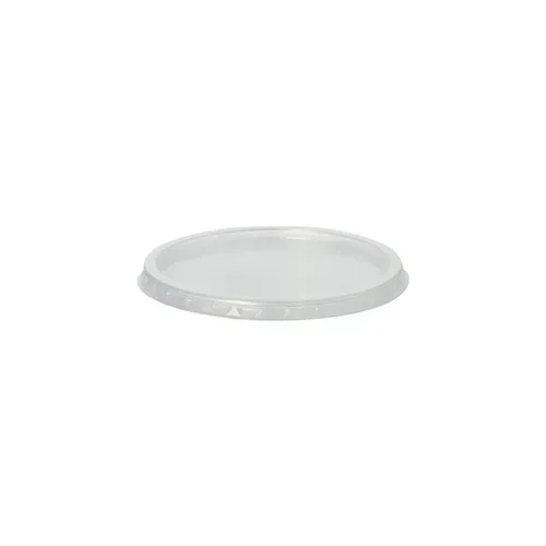 Deksel voor verpakkingsbekers, PP rond Ø 10,1 cm x 0,8 cm transparant