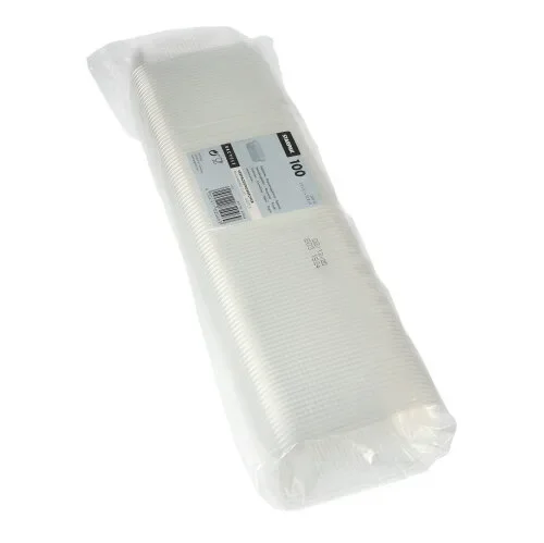Verpakkingsbekers, PP hoekig 200 ml 3,9 cm x 8,1 cm x 10,8 cm transparant