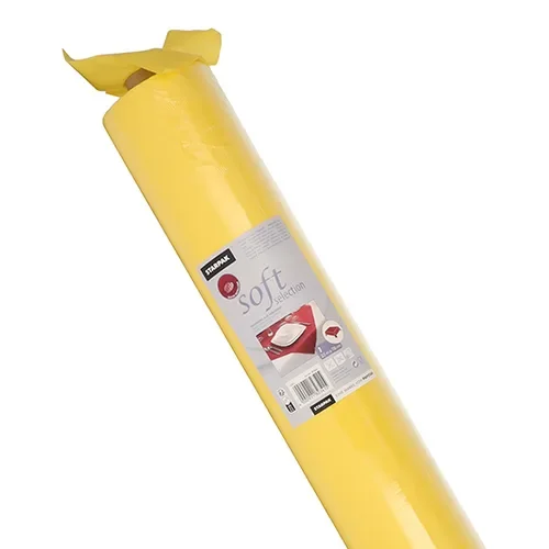 Tafelkleed, Vlies “soft selection” 25 m x 1,18 m geel
