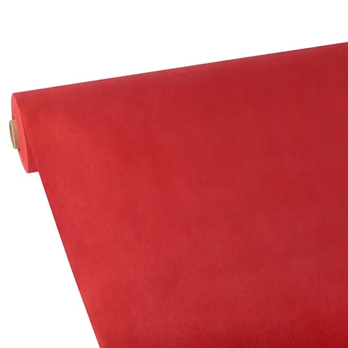 Tafelkleed, Vlies “soft selection” 25 m x 1,18 m rood