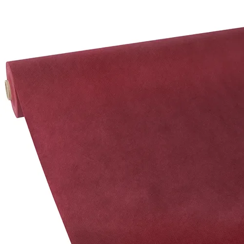Tafelkleed, Vlies “soft selection” 25 m x 1,18 m bordeaux