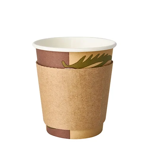 Sleeves voor koffiebekers “pure” Ø 7,3 cm x 5,8 cm bruin