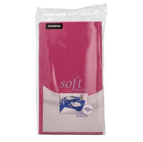 Tafelkleed, Vlies “soft selection” 120 cm x 180 cm fuchsia
