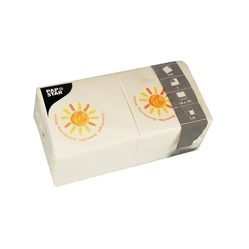 Servetten 3-laags 1/4 vouw 24 cm x 24 cm Good Morning