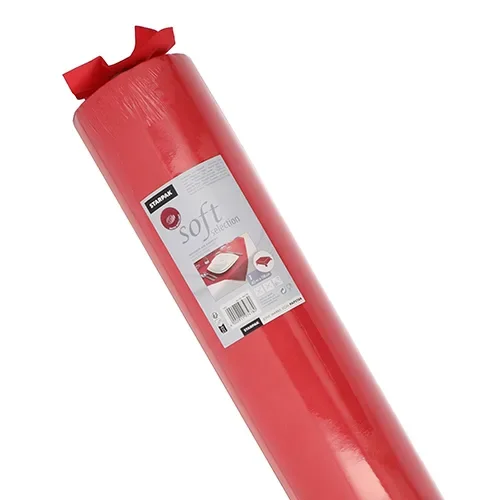 Tafelkleed, Vlies “soft selection” 40 m x 1,18 m rood