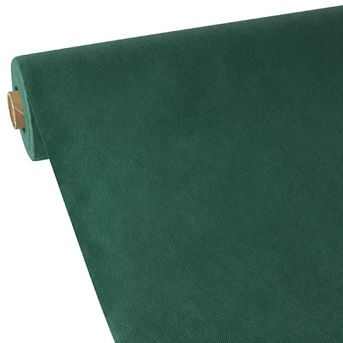Tafelkleed, Vlies “soft selection” 40 m x 1,18 m donkergroen