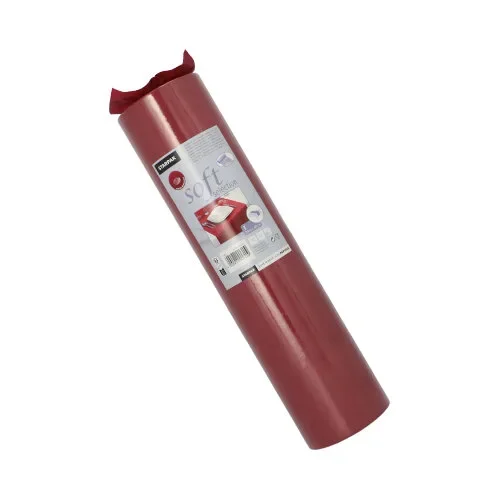 Tafellopers, stofkarakter, nonwoven “soft selection” 24 m x 40 cm bordeaux