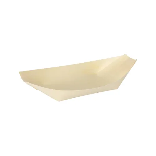 Fingerfood - Schalen, hout “pure” 19 cm x 10 cm Bootje