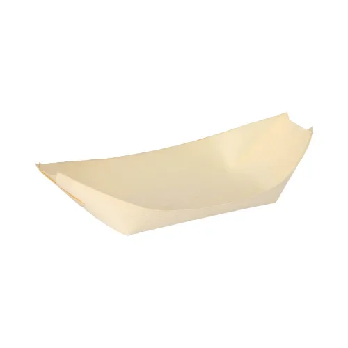 Fingerfood - Schalen, hout “pure” 21,5 cm x 10 cm Bootje