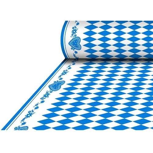 Tafelkleed, Airlaid 25 m x 1,18 m “Beiers blauw”