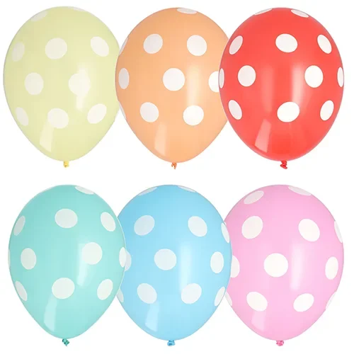 Ballonnen Ø 29 cm assorti kleuren Dots