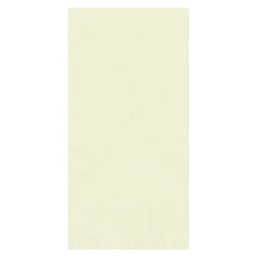 Servetten 3-laags 1/8 vouw 33 cm x 33 cm creme