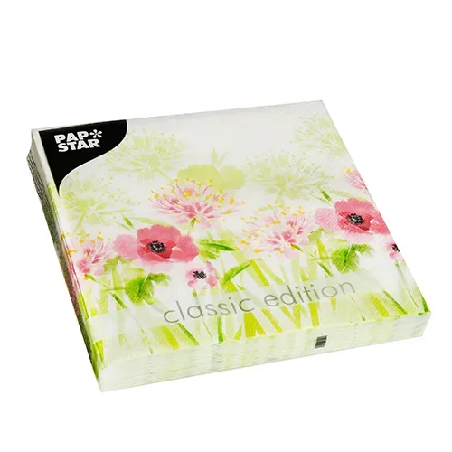 Servetten 3-laags 1/4 vouw 33 cm x 33 cm “Summer Breeze”