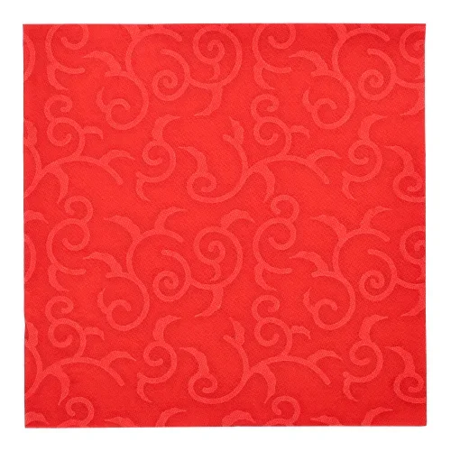 Servetten “Royal Collection” 1/4 vouw 40 cm x 40 cm rood Casali
