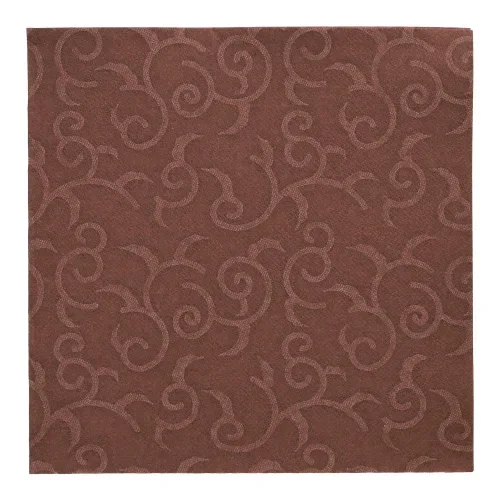 Servetten “Royal Collection” 1/4 vouw 40 cm x 40 cm bruin Casali