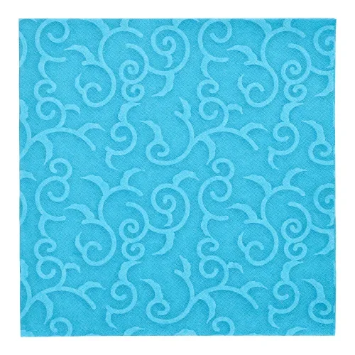 Servetten “Royal Collection” 1/4 vouw 40 cm x 40 cm turkoois Casali