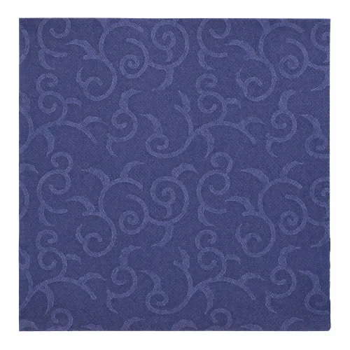 Servetten “Royal Collection” 1/4 vouw 40 cm x 40 cm donkerblauw Casali