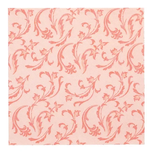Servetten “Royal Collection” 1/4 vouw 40 cm x 40 cm nectarine Damascato