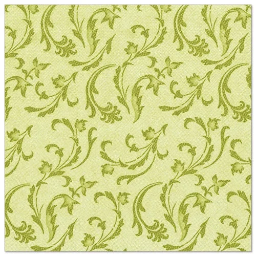 Servetten “Royal Collection” 1/4 vouw 40 cm x 40 cm olijfgroen Damascato
