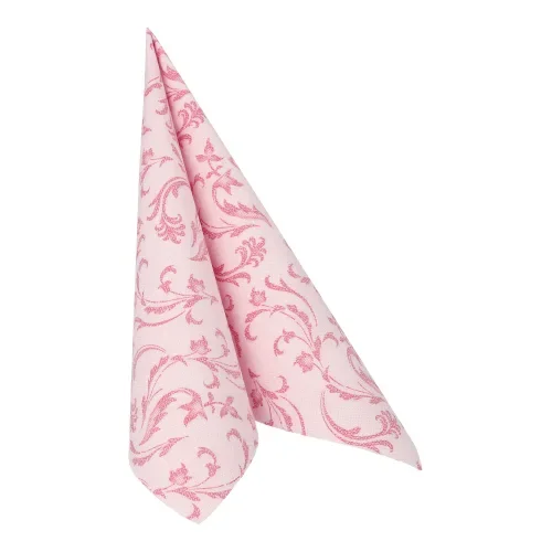 Servetten Royal Collection 1/4 vouw 40 cm x 40 cm fuchsia Damascato