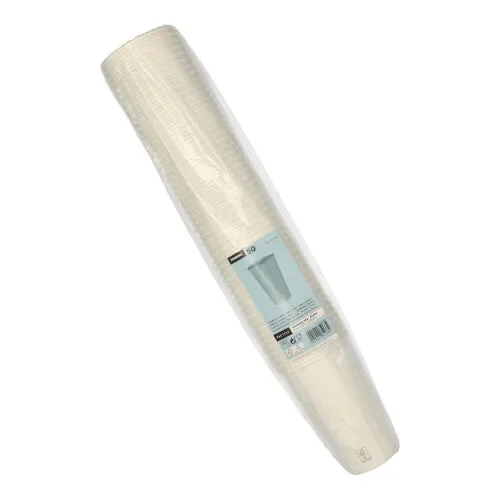 Drinkbekers, Karton “To Go” 0,4 l Ø 9 cm x 13,9 cm wit