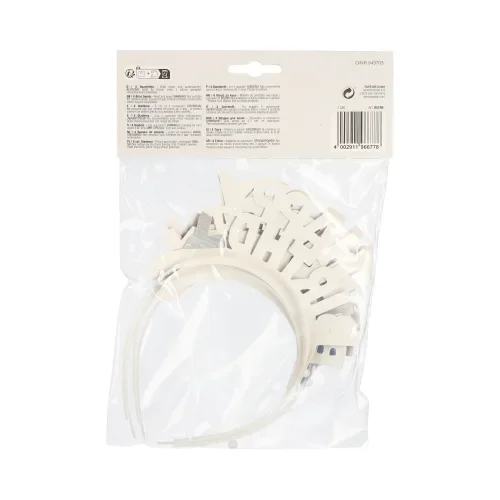 Diadeem assorti kleuren “Happy Birthday” Metallic
