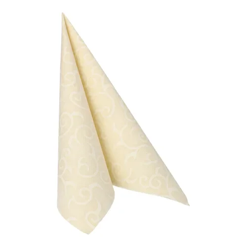 Servetten “Royal Collection” 1/4 vouw 40 cm x 40 cm champagne Casali