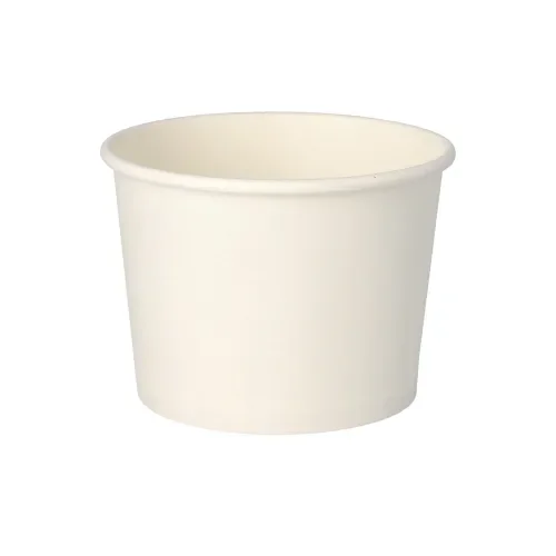 Soepkommen, karton “To Go” rond 500 ml Ø 11 cm x 8,3 cm wit