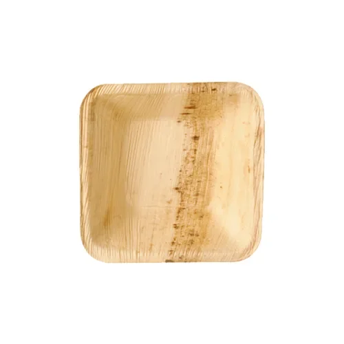 Schalen, Palmblad “pure” hoekig 100 ml 10 cm x 10 cm x 3 cm