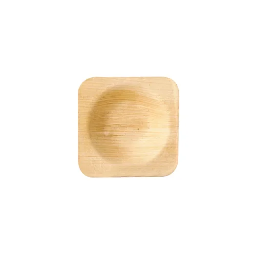 Schalen, Palmblad “pure” hoekig 6 cm x 6 cm x 1,3 cm
