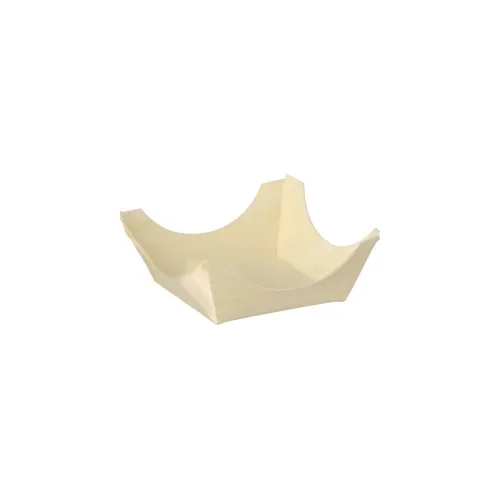Fingerfood - Schalen, hout “pure” hoekig 2,5 cm x 6 cm x 6 cm