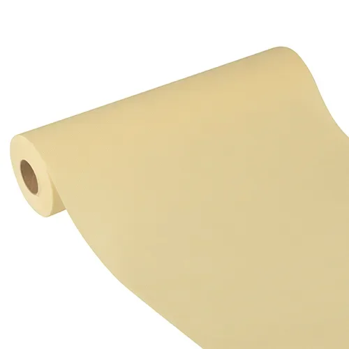 Tafellopers, stofkarakter, nonwoven “soft selection plus” 24 m x 40 cm champagne
