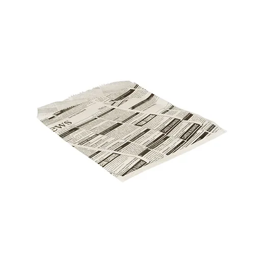 Hamburgerzakken, perkament 16 cm x 18 cm Newsprint vetvrij