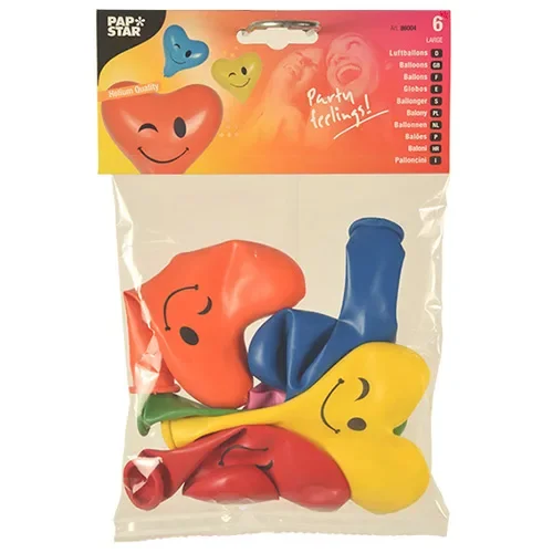 Ballonnen Ø 28 cm assorti kleuren “Heart - Blinky” large