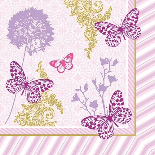 Servetten 3-laags 1/4 vouw 40 cm x 40 cm Charlene