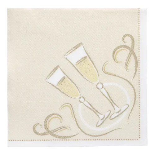 Servetten “Royal Collection” 1/4 vouw 40 cm x 40 cm goud “Festive Moments”