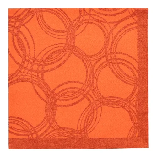 Servetten Royal Collection 1/4 vouw 40 cm x 40 cm nectarine Bubbles