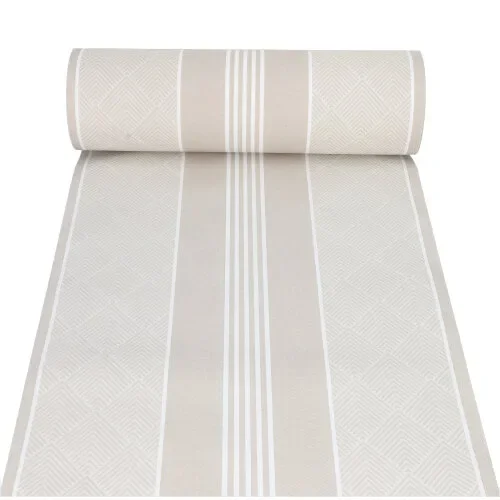 Tafellopers, stofkarakter, PV-Tissue Mix “Royal Collection” 24 m x 40 cm champagne Elegance