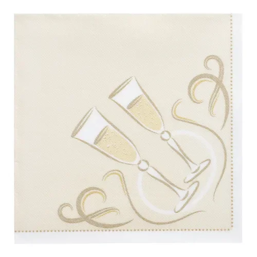 Servetten “Royal Collection” 1/4 vouw 40 cm x 40 cm goud Festive Moments