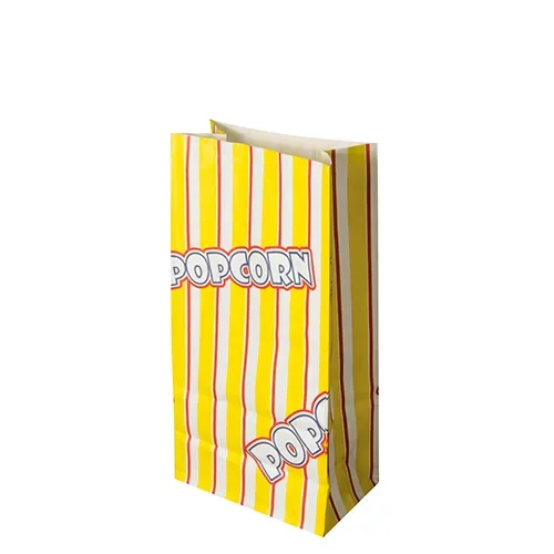 Popcornzakken, perkamentvervangend papier 1,3 l 20,5 cm x 10,5 cm x 6 cm Popcorn vetvrij
