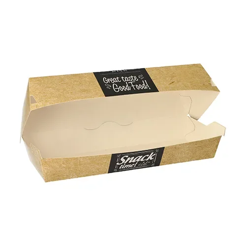 Baguettebox, karton van verse houtvezels “pure” 6,5 cm x 7,5 cm x 21 cm “Good Food”