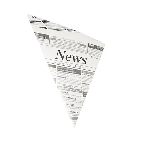 Puntzakken, perkament papier 32,5 cm x 23 cm x 23 cm Newsprint Vulcapaciteit 250 g, vetvrij