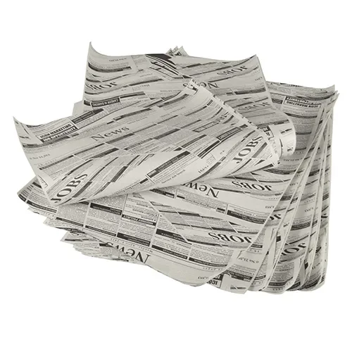 Inpakpapier, perkamentpapier 35 cm x 25 cm Newsprint vetwerend (1 kg)