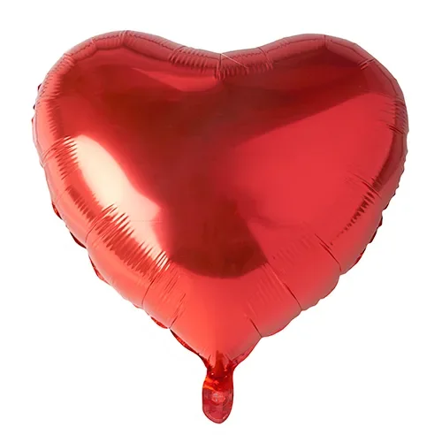 Folieballon Ø 45 cm rood Heart large