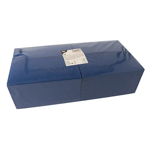 Servetten 3-laags 1/8 vouw 40 cm x 40 cm donkerblauw