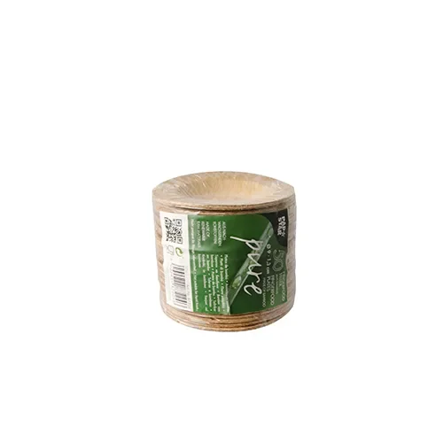 Fingerfood - Schaaltjes, bamboe “pure” rond Ø 9 cm x 1,3 cm